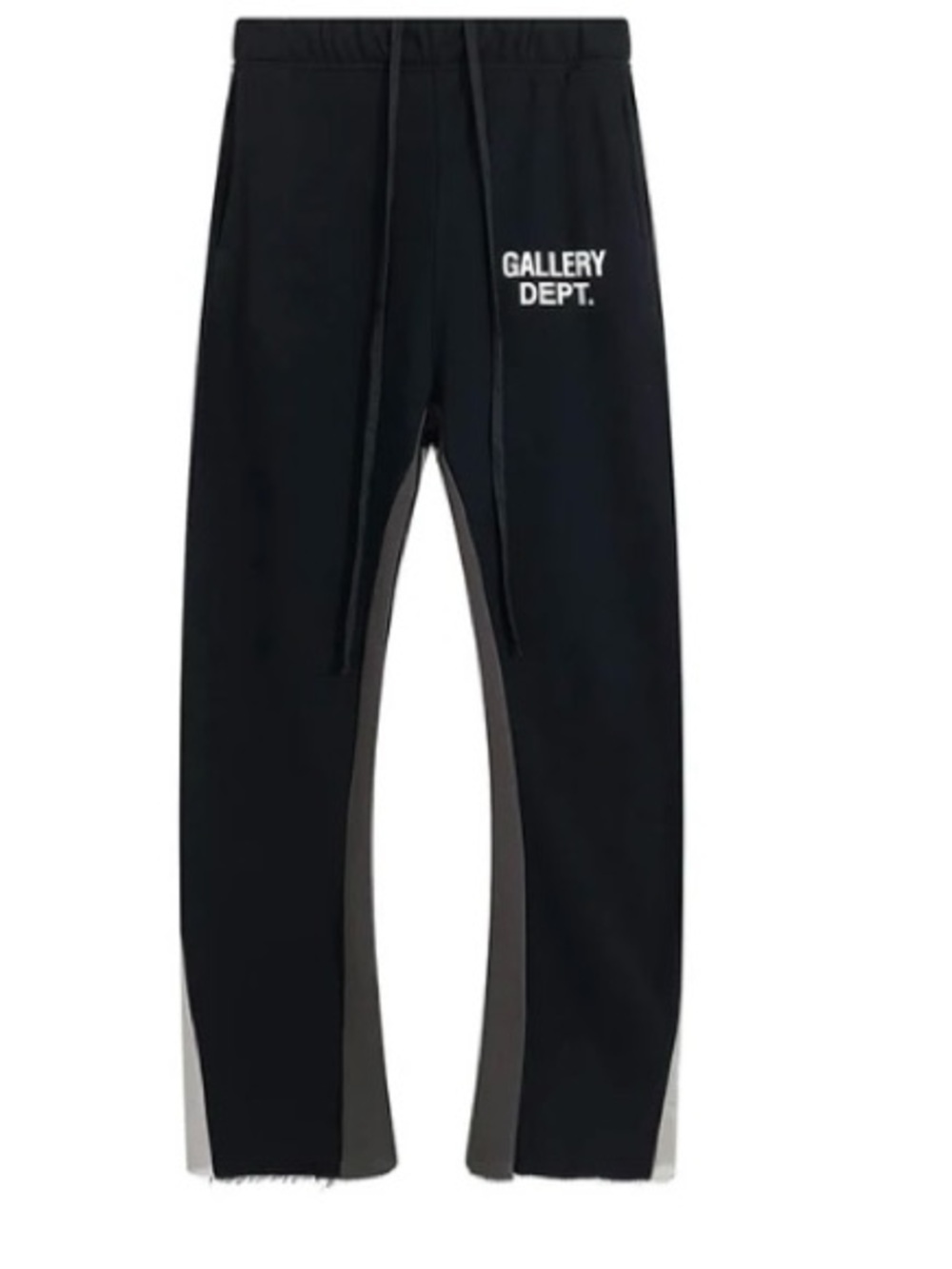 Gallery Dept Black Sweatpants with White Logo